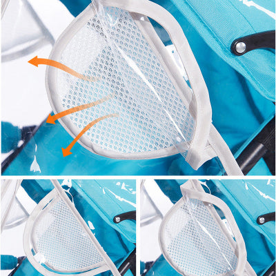 Close-up of a white fly swatter with a blue background