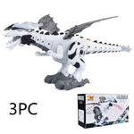 Toy dragon with a box labeled '3PC' on a white background