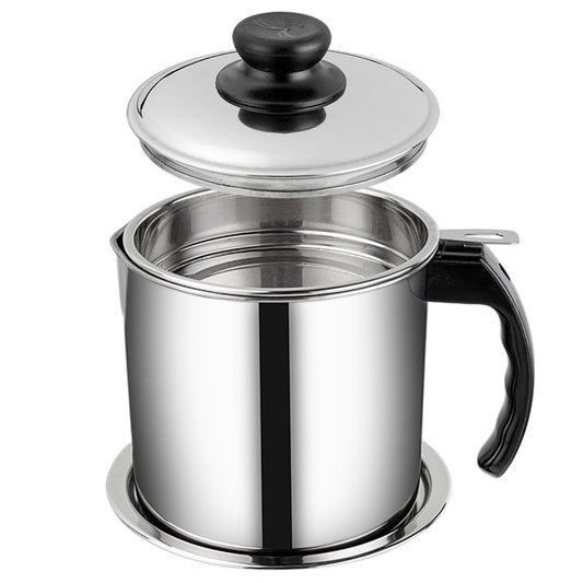 Goeverz 304 Stainless Steel Deep Frying Pot with Filter | 1.3L / 1.8L Oil Strainer