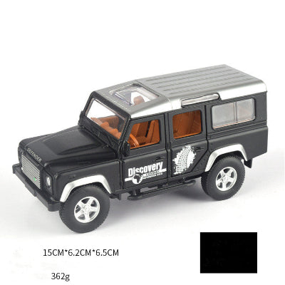 Model of a Land Rover Discovery on a white background