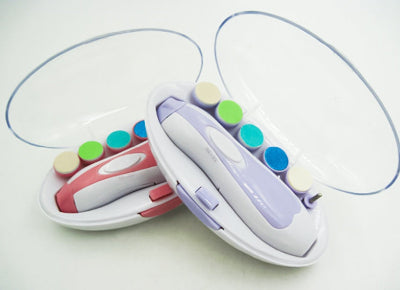 Colorful electronic device with buttons on a white background