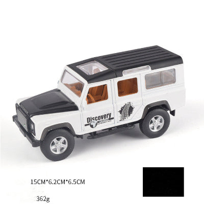 Model of a Land Rover Discovery on a white background