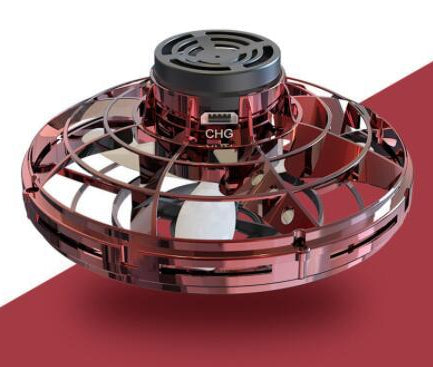 Red and black circular device with 'CHG' branding on a red background