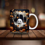 Halloween Pumpkin Ceramic Mug – Festive Holiday Coffee Cup 350ml Goeverz