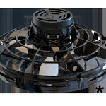 Black metal ring with 'CHG' branding on a dark background