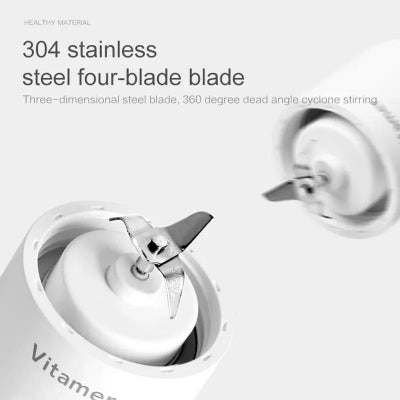 Blender blade with text highlighting material and features on a white background