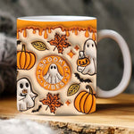 Halloween Pumpkin Ceramic Mug – Festive Holiday Coffee Cup 350ml Goeverz